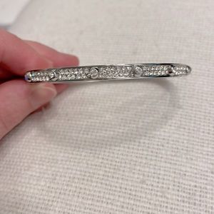 Silver pavé, Michael Kors bangle bracelet